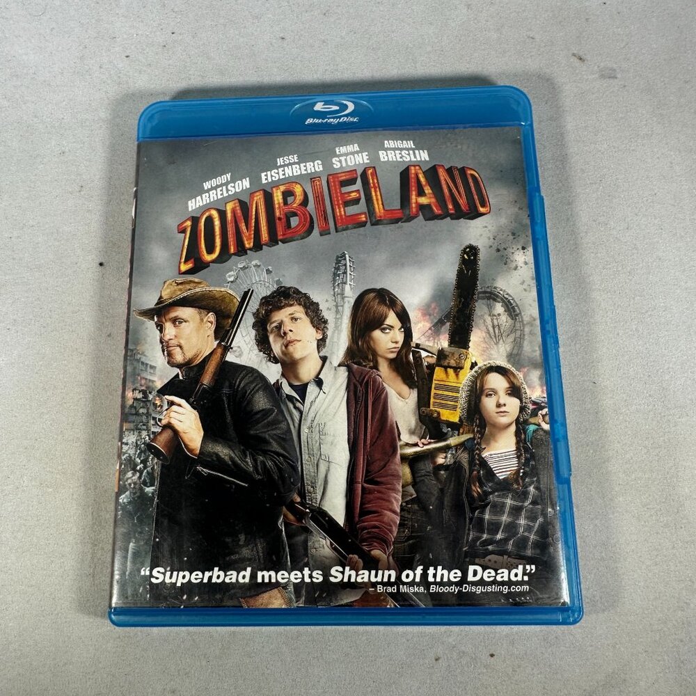 Zombieland Blu Ray R Woody Harrelson Jesse Eisenberg Emma Stone Sony